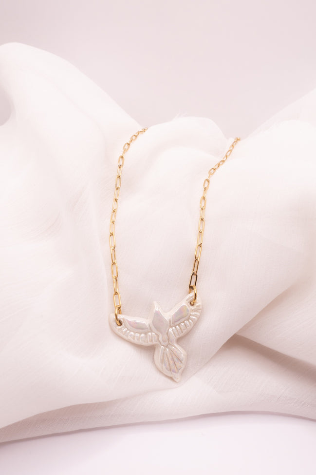 Collier Aigle en Porcelaine Fait Main | Bijou Bohème Chic Femme
