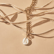 Collier Initiale Personnalisé | Bijou en Porcelaine Fait Main
