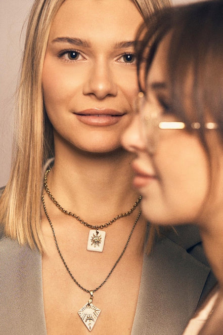 Collier Solis | Collier Soleil en Porcelaine Fait Main
