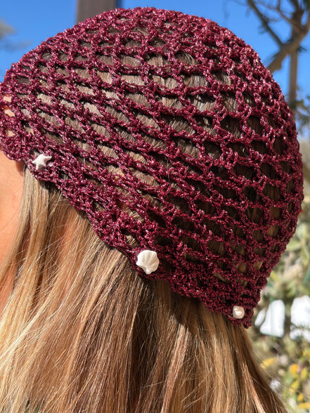 Bonnet en Crochet avec Coquillages