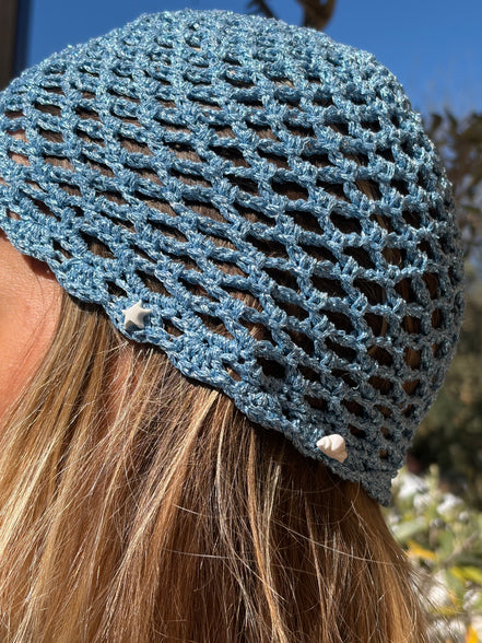 Bonnet en Crochet avec Coquillages
