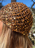 Bonnet en crochet pailletée