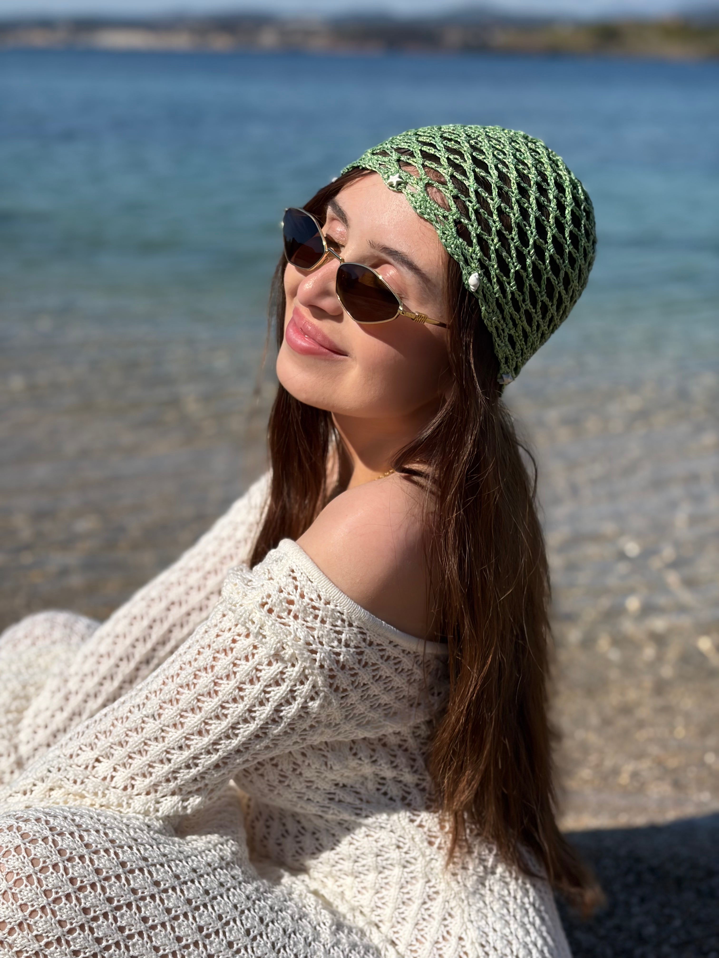Bonnet en Crochet avec Coquillages