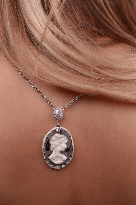 Sautoir Angèle platine