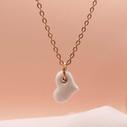 Collier petit cœur doré