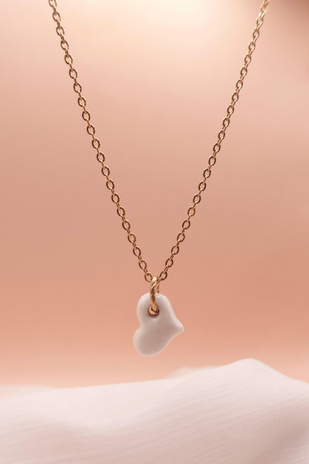 Collier petit cœur doré