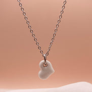 Collier petit cœur argent