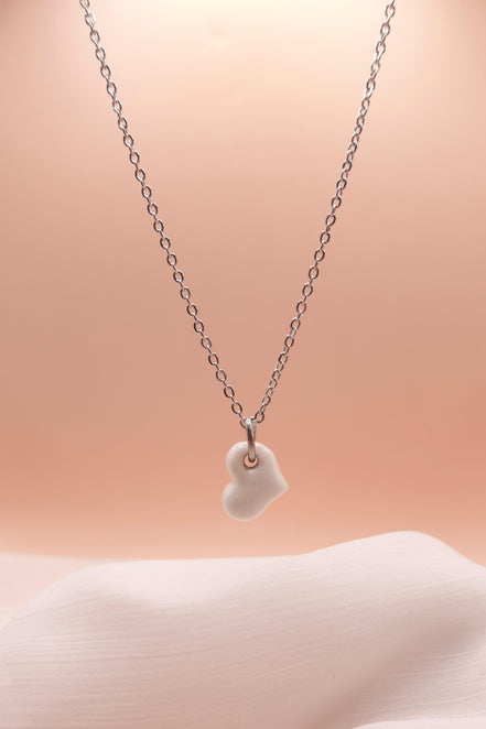 Collier petit cœur argent