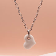 Collier petit cœur argent