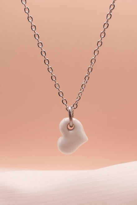 Collier petit cœur argent