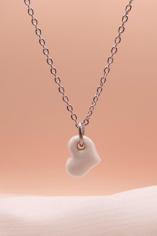 Collier petit cœur argent