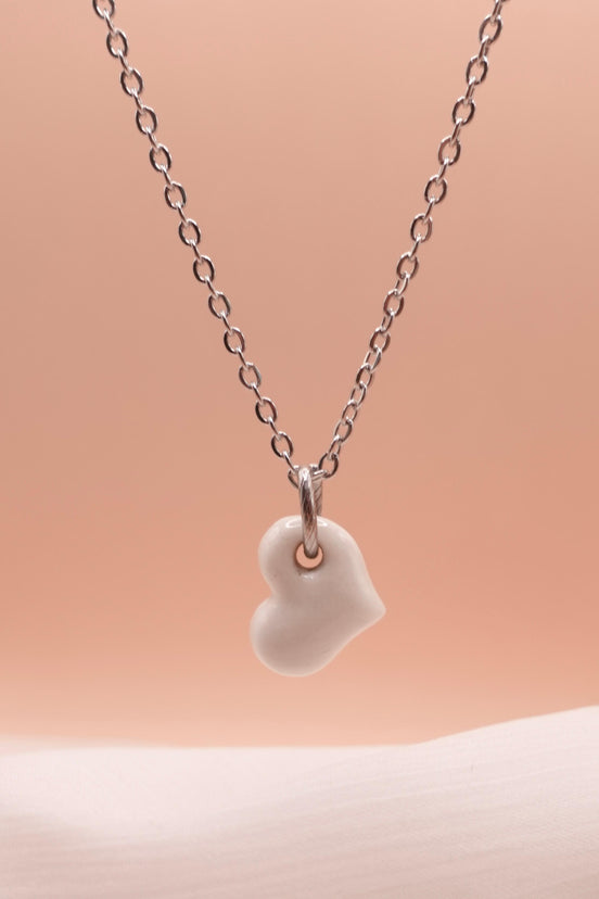 Collier petit cœur argent