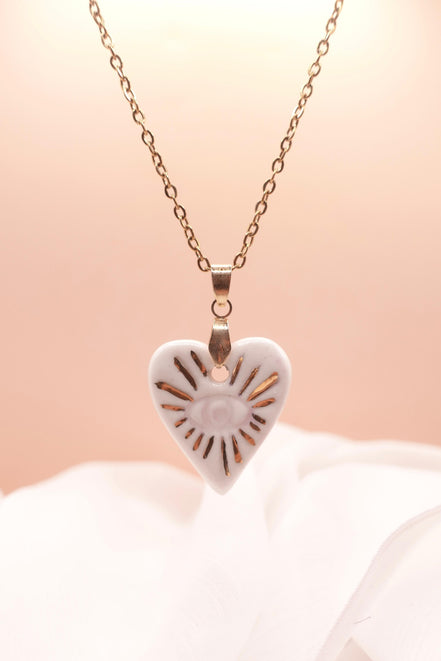 Ras de cou cœur or «parce que je t’aime»