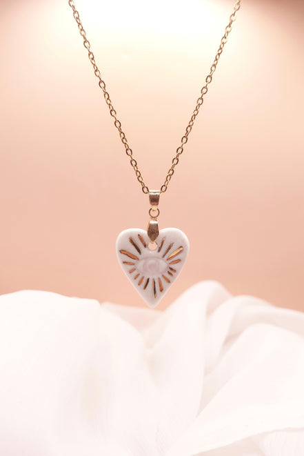 Ras de cou cœur or «parce que je t’aime»