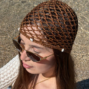 Bonnet en Crochet avec Coquillages
