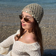 Bonnet en Crochet avec Coquillages