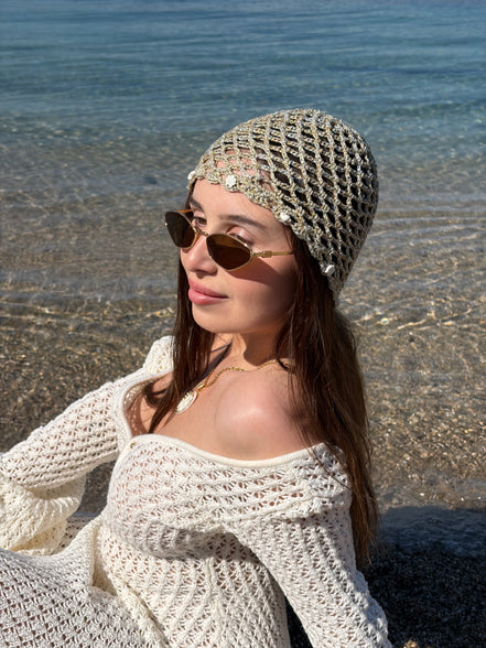 Bonnet en Crochet avec Coquillages