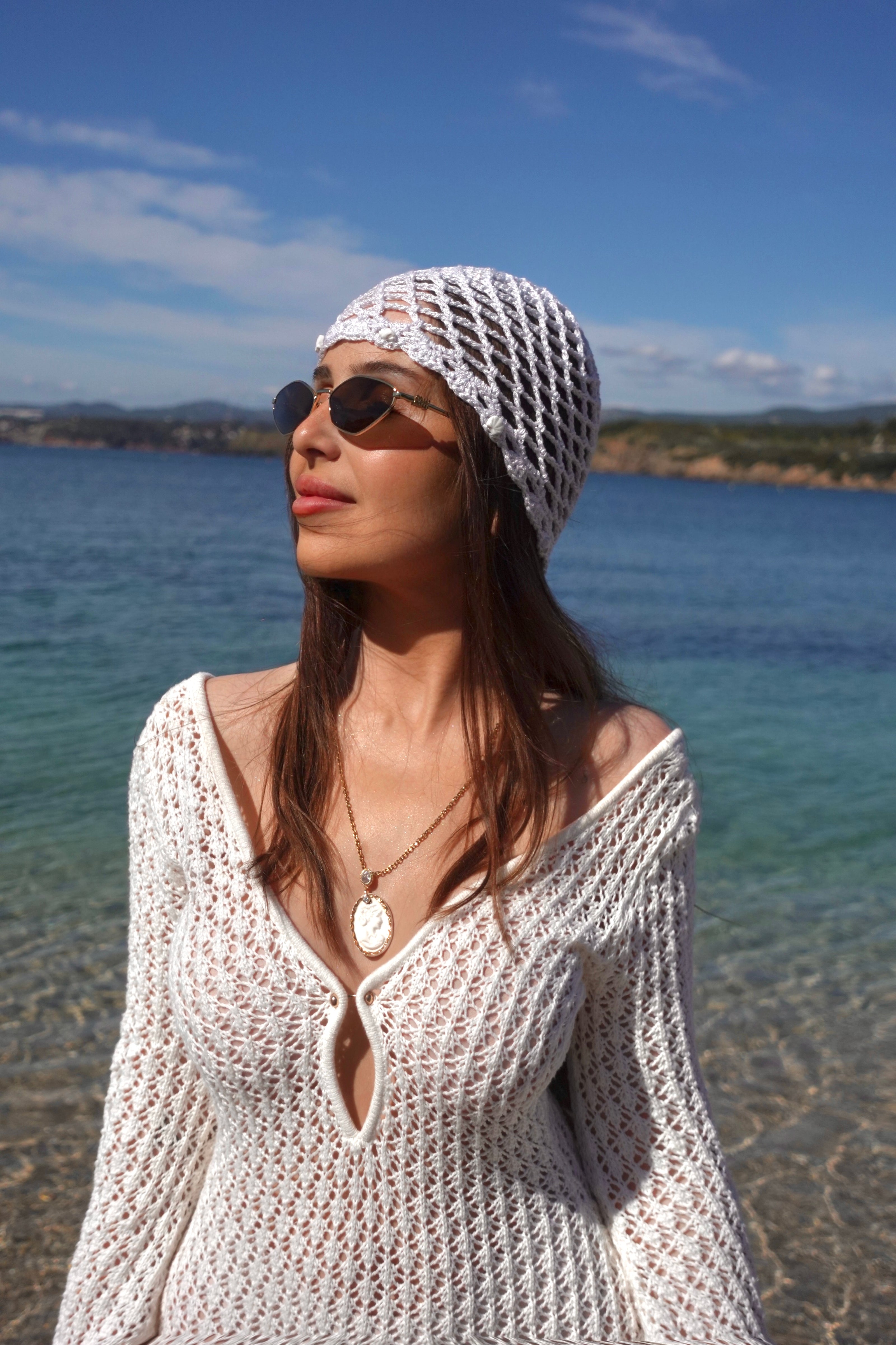 Bonnet en Crochet avec Coquillages