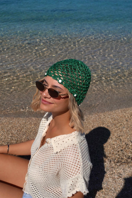 Bonnet en Crochet avec Coquillages