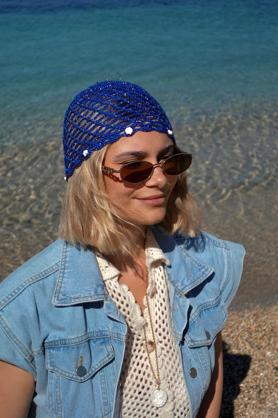Bonnet en Crochet avec Coquillages