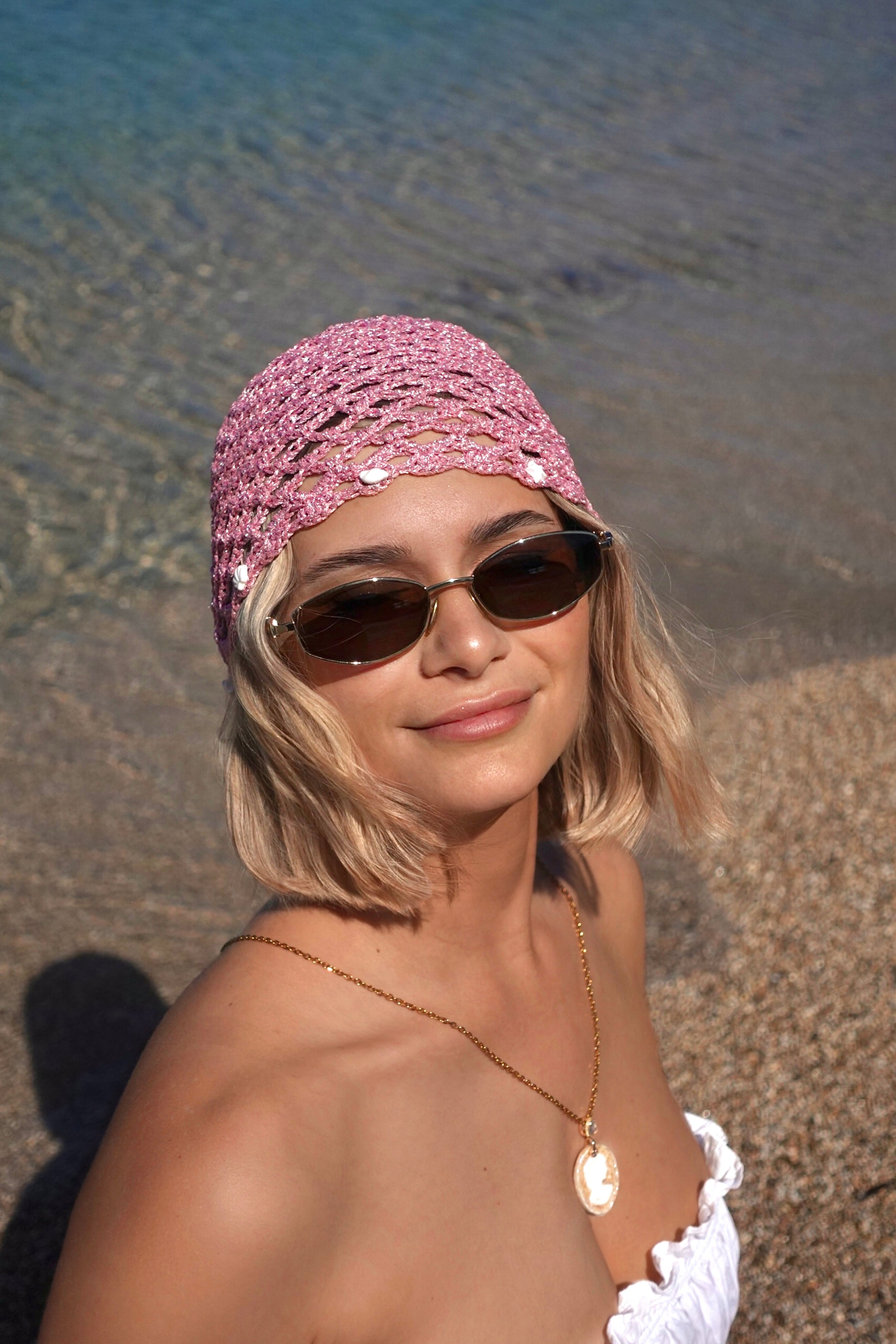 Bonnet en Crochet avec Coquillages