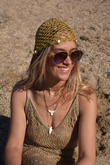 Bonnet en Crochet avec Coquillages