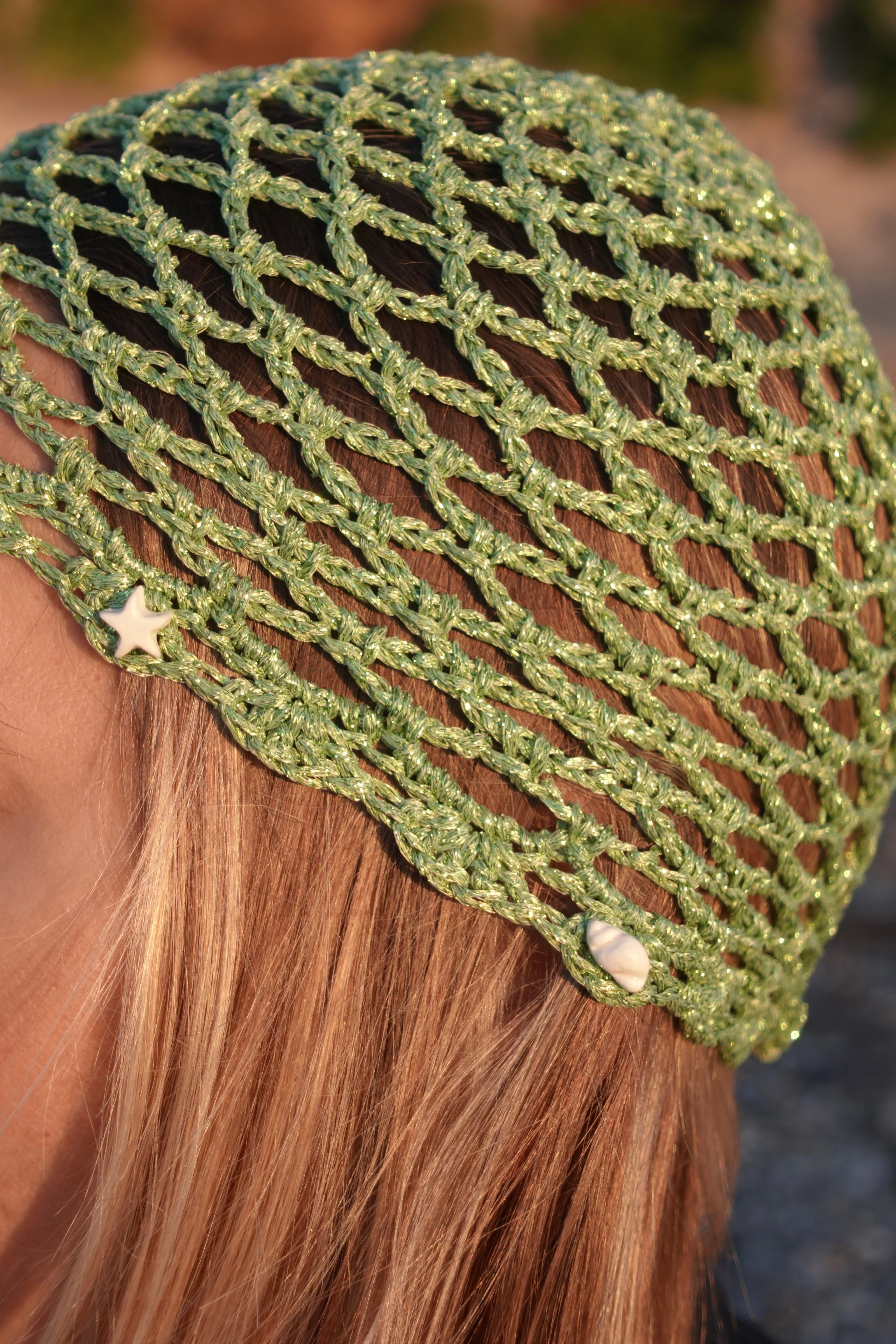 Bonnet en Crochet avec Coquillages
