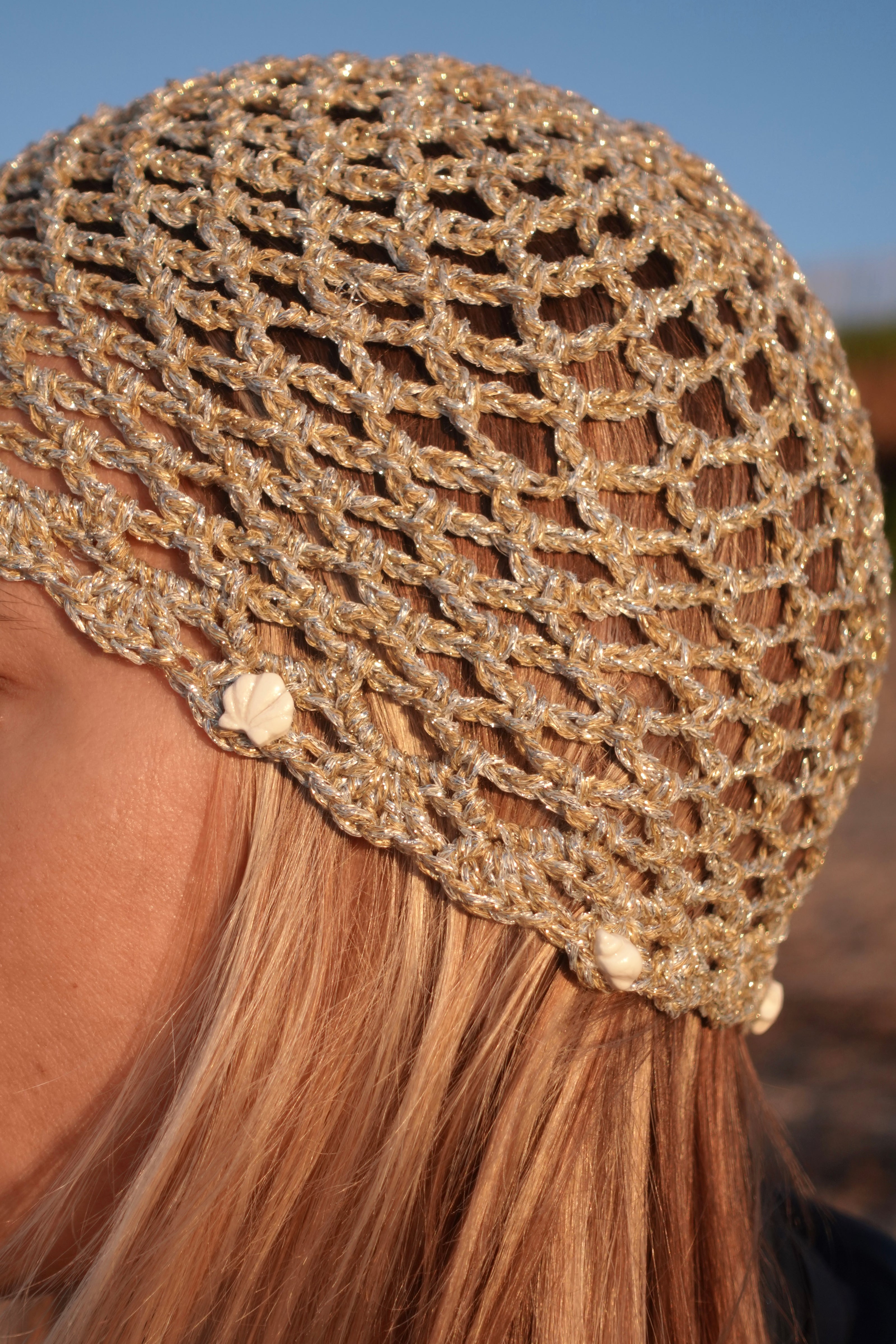 Bonnet en Crochet avec Coquillages
