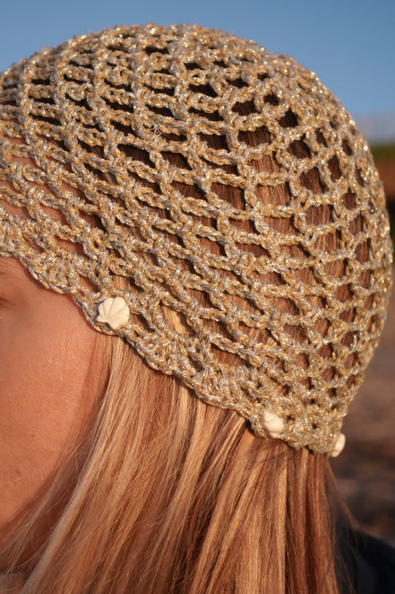 Bonnet en Crochet avec Coquillages