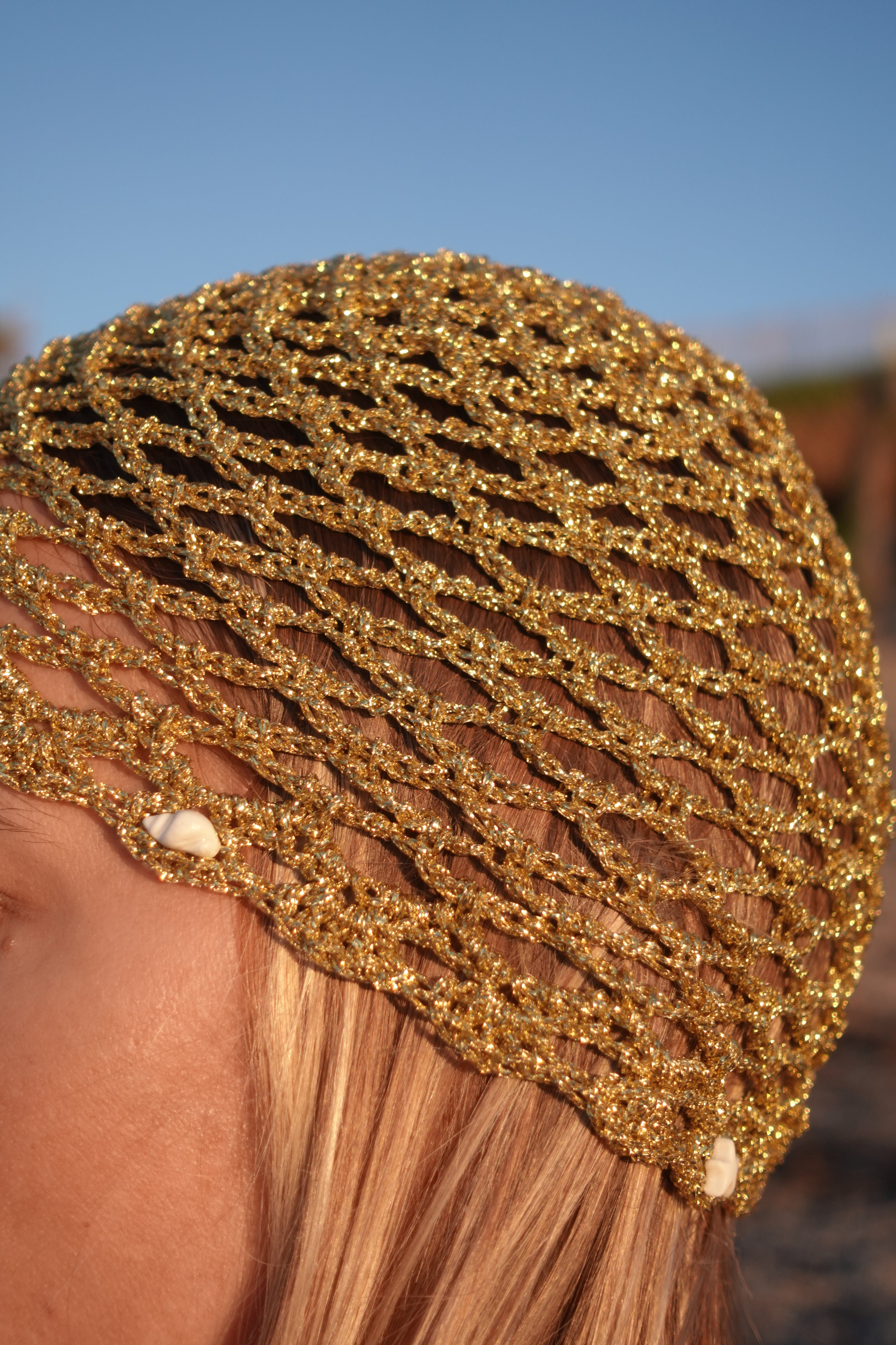 Bonnet en Crochet avec Coquillages
