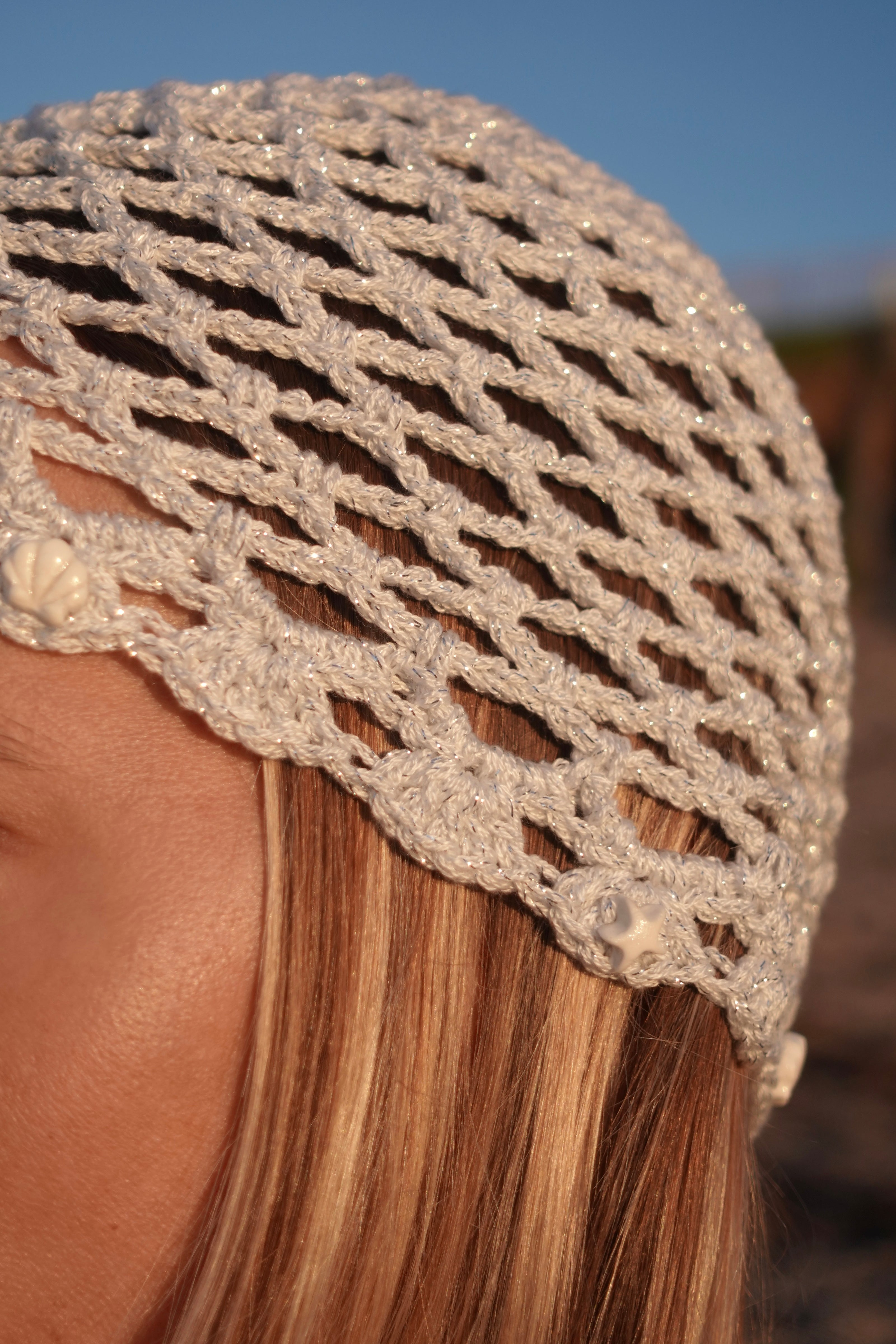 Bonnet en Crochet avec Coquillages