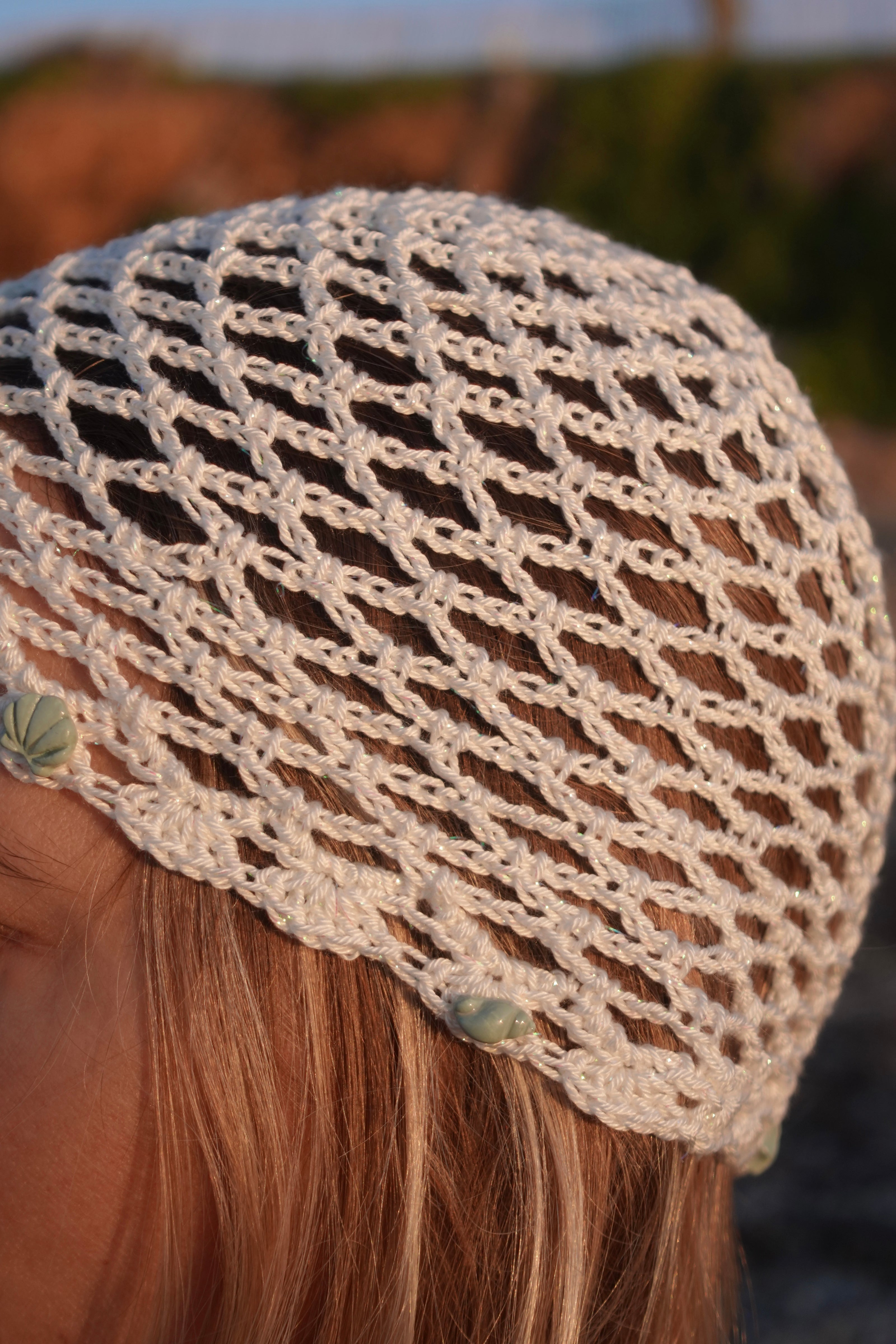 Bonnet en Crochet avec Coquillages