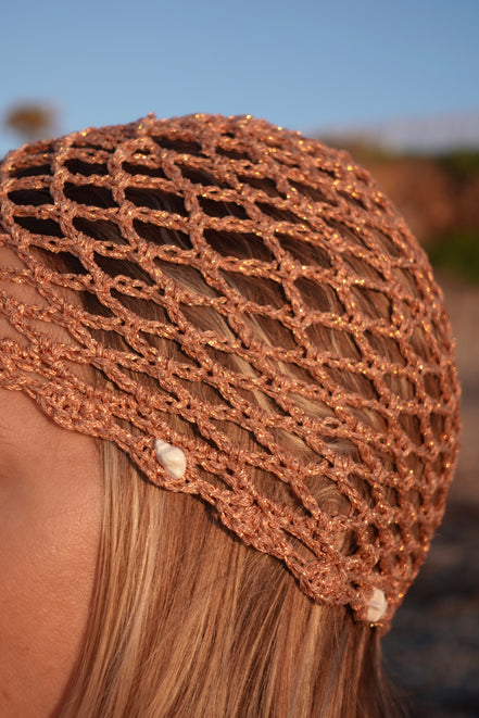 Bonnet en Crochet avec Coquillages