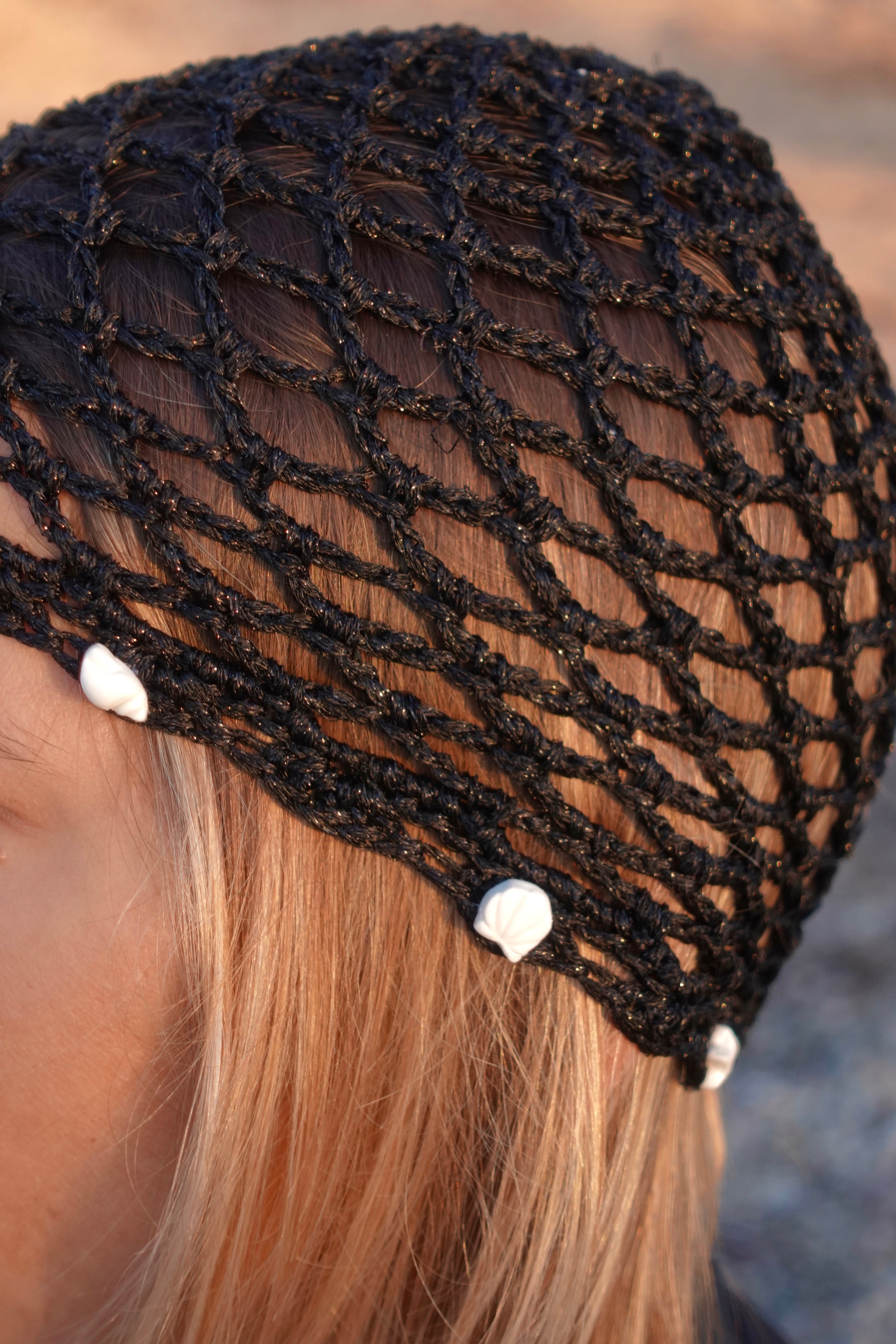 Bonnet en Crochet avec Coquillages