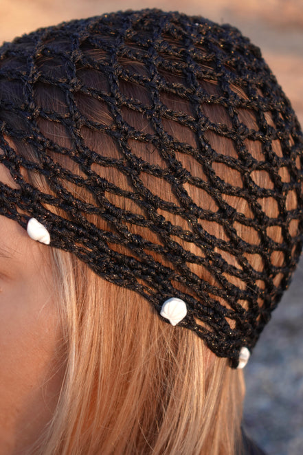Bonnet en Crochet avec Coquillages