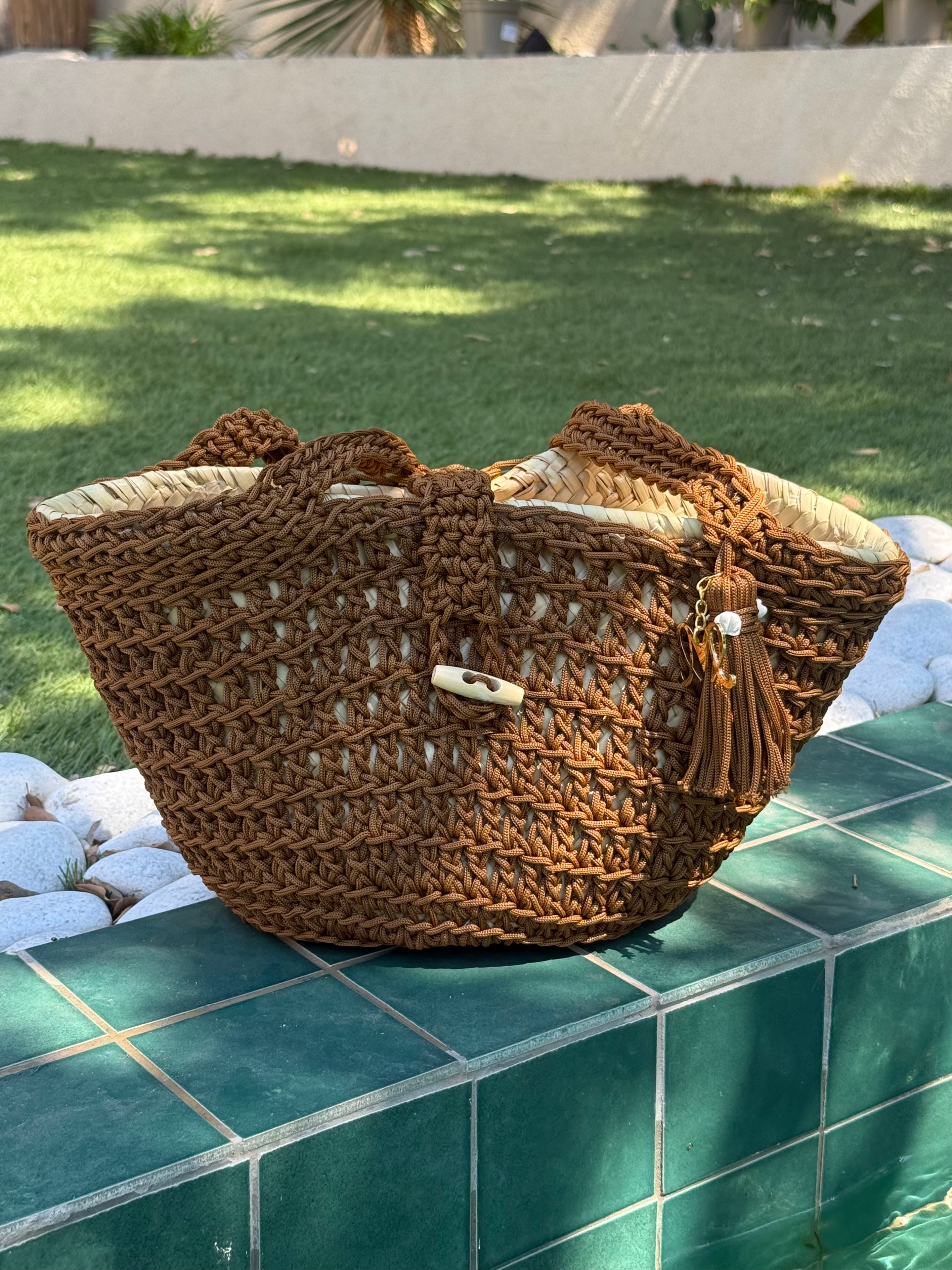 Sac cabas crochet fait main | Sac artisanal marocain | Maison Lomainlou