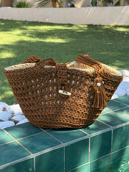 Sac cabas crochet fait main | Sac artisanal marocain | Maison Lomainlou