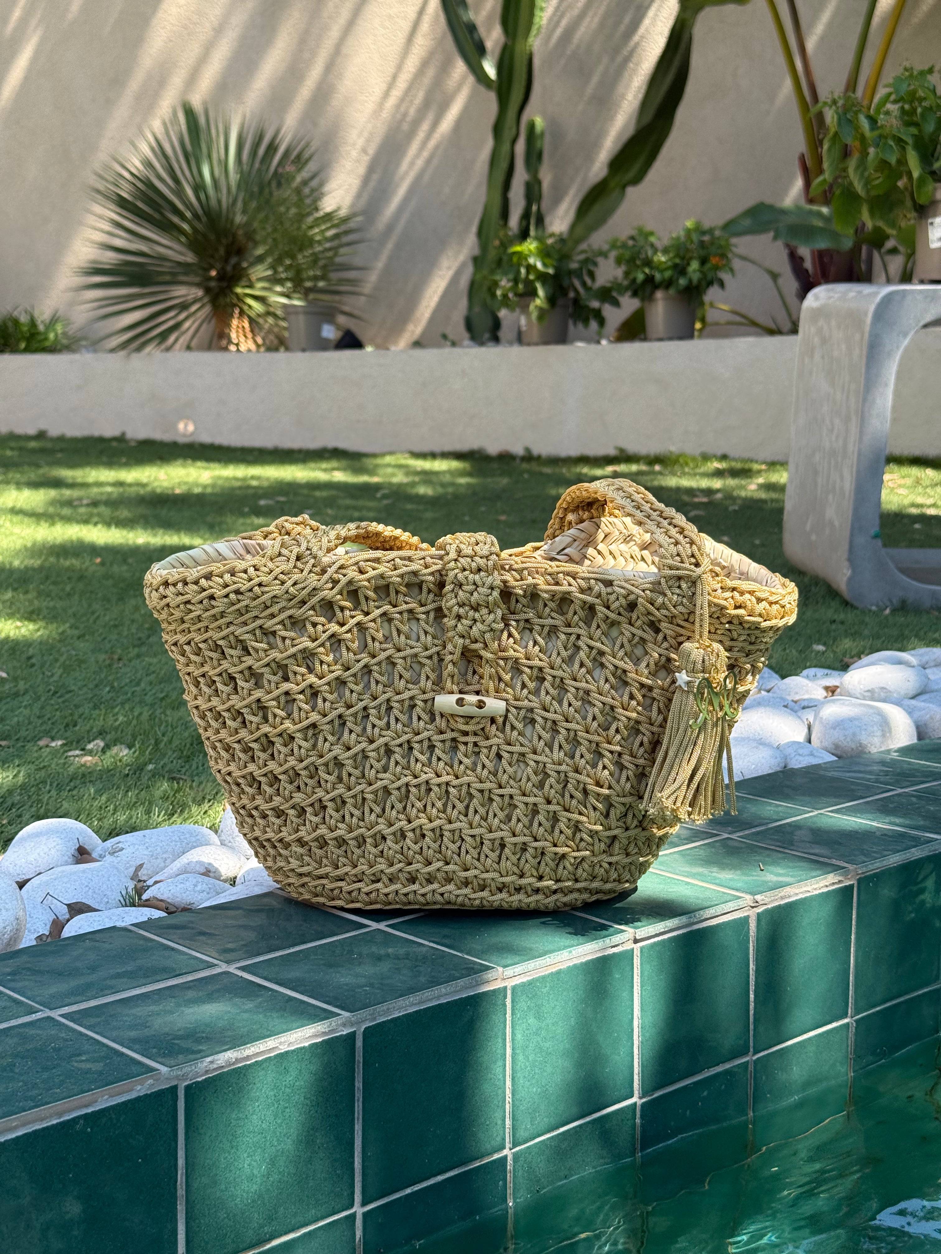 Sac cabas crochet fait main | Sac artisanal marocain | Maison Lomainlou