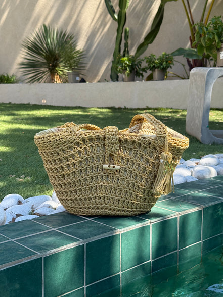 Sac cabas crochet fait main | Sac artisanal marocain | Maison Lomainlou