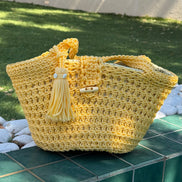 Sac cabas crochet fait main | Sac artisanal marocain | Maison Lomainlou