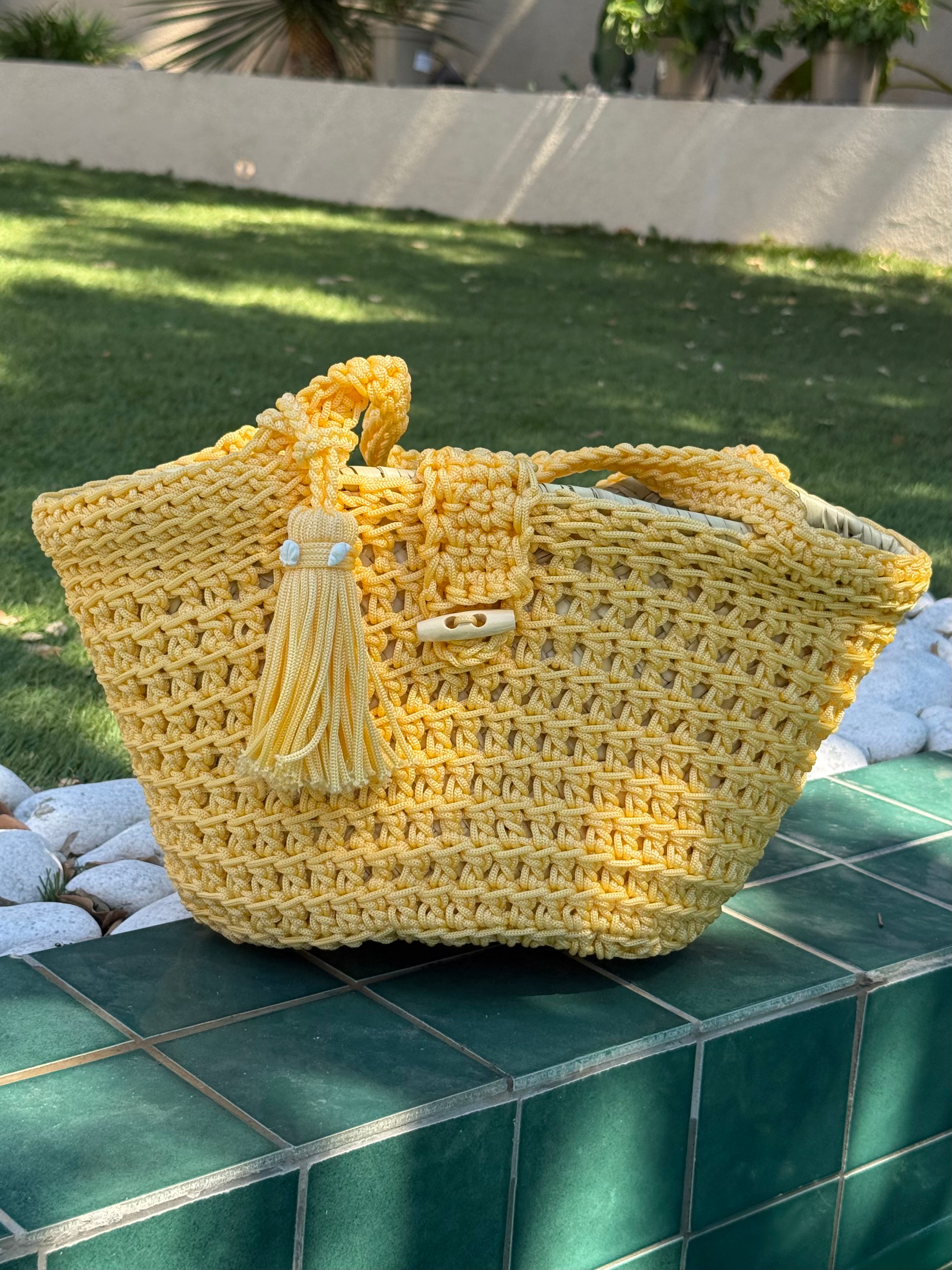 Sac cabas crochet fait main | Sac artisanal marocain | Maison Lomainlou