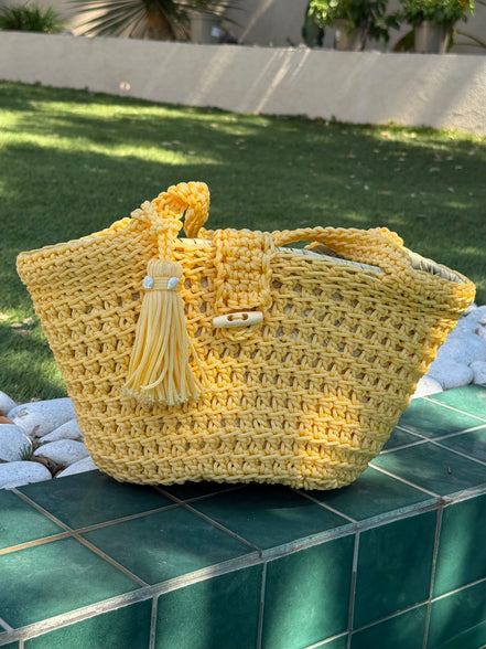 Sac cabas crochet fait main | Sac artisanal marocain | Maison Lomainlou
