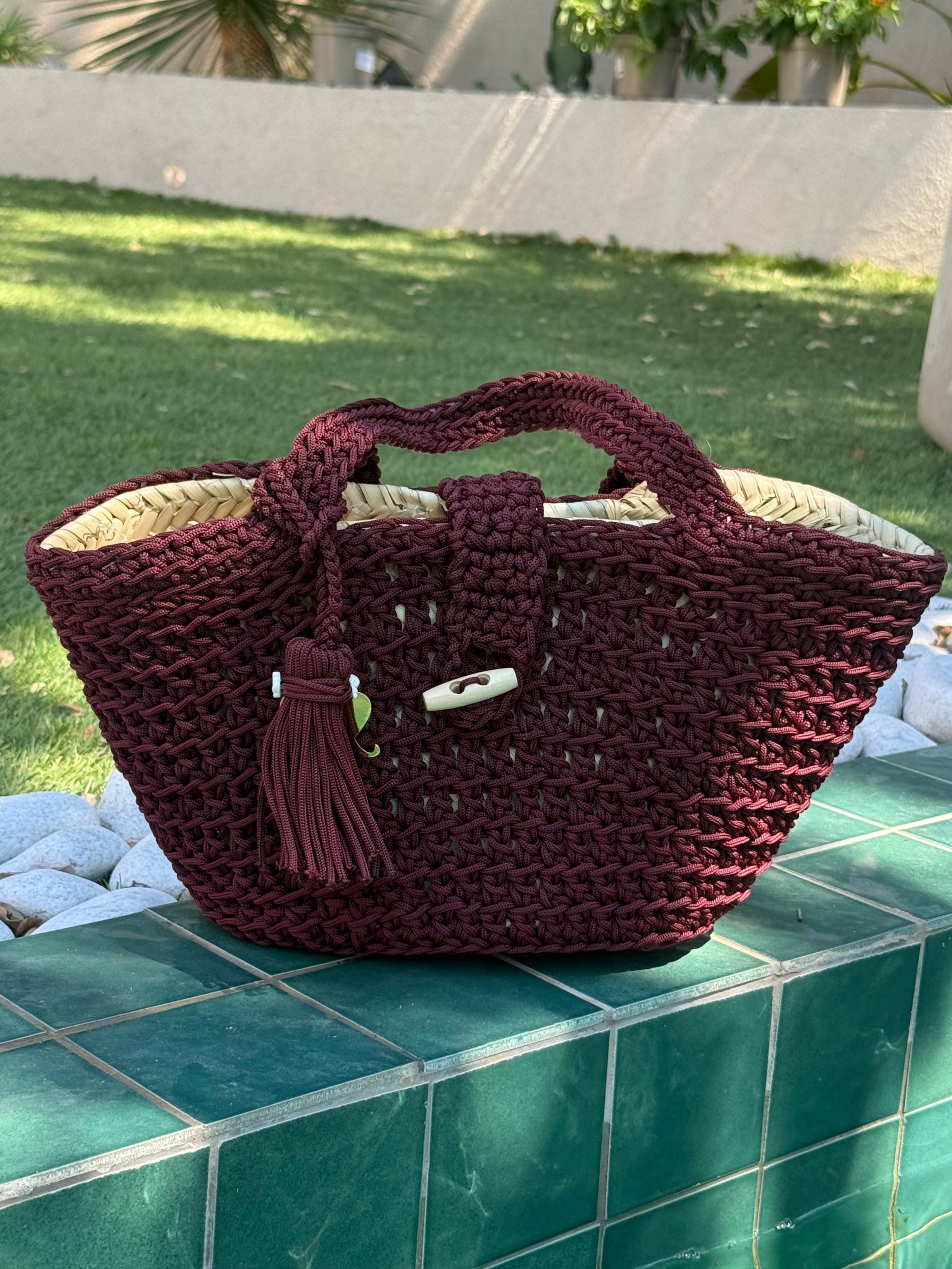 Sac cabas crochet fait main | Sac artisanal marocain | Maison Lomainlou