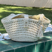 Sac cabas crochet fait main | Sac artisanal marocain | Maison Lomainlou