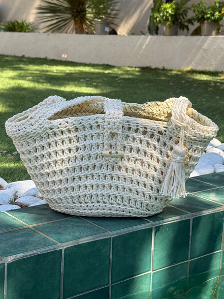 Sac cabas crochet fait main | Sac artisanal marocain | Maison Lomainlou