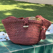 Sac cabas crochet fait main | Sac artisanal marocain | Maison Lomainlou