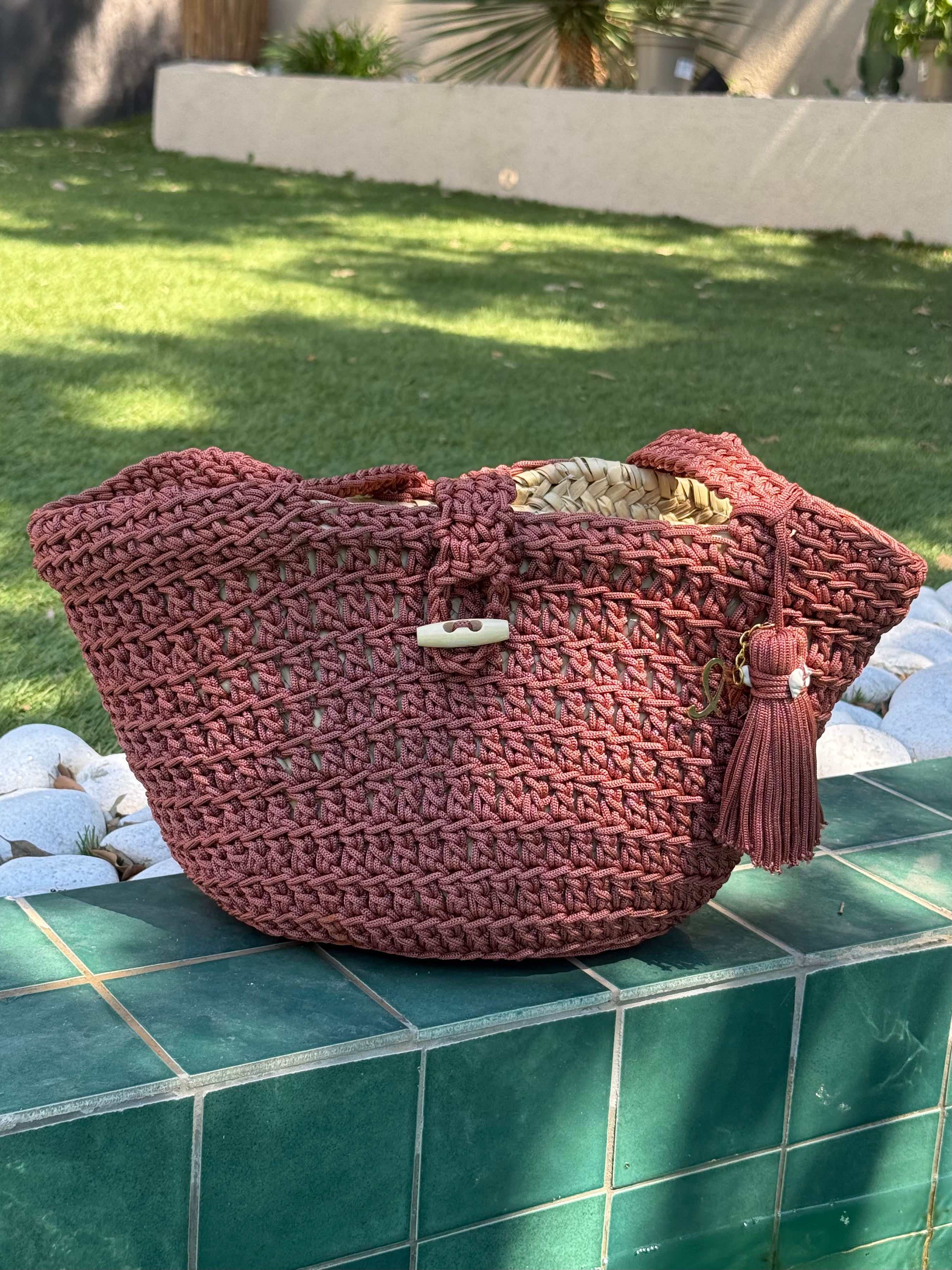 Sac cabas crochet fait main | Sac artisanal marocain | Maison Lomainlou